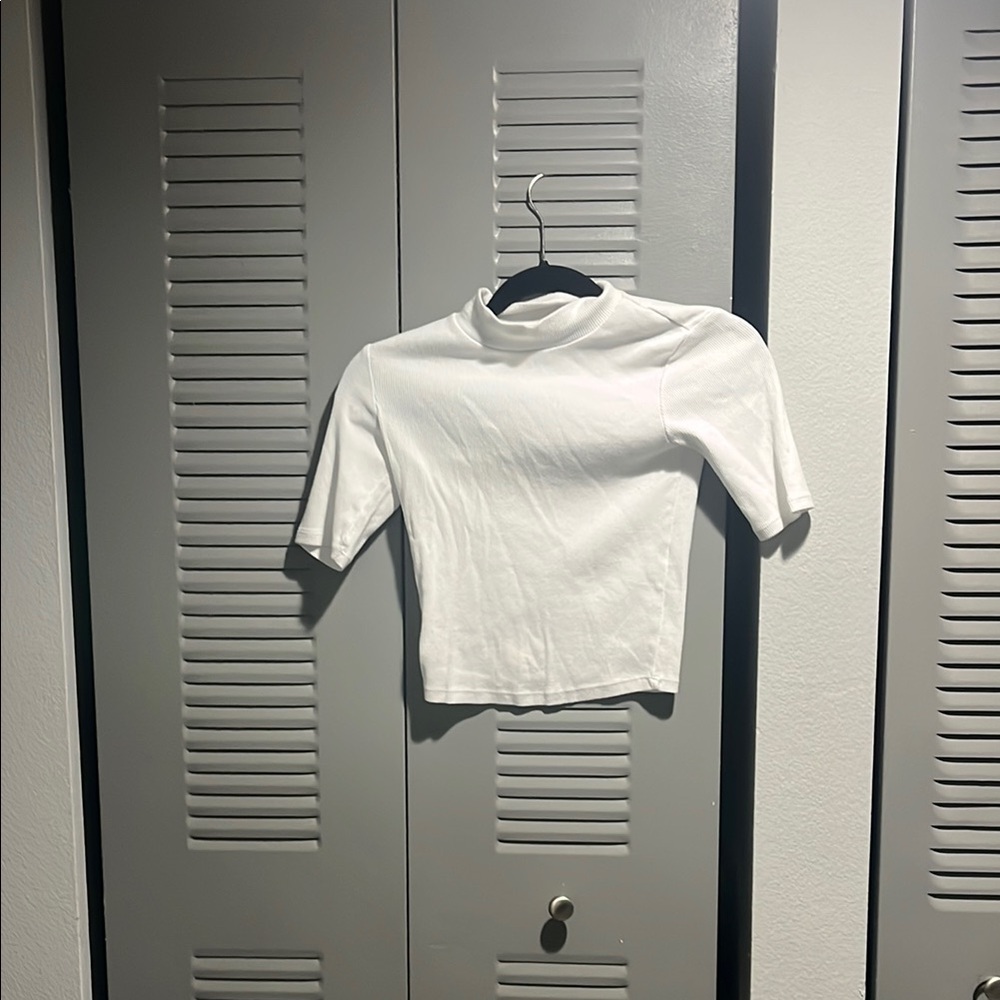 Zara White Short Sleeve Tee